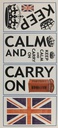 Sticker Keep Calm and Carry On 12 Apliques -RMK1782SCS