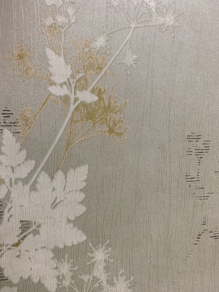 Papel Tapiz Textura Verde Oliva Ramas beige,Walllife JY11304-5,30m2