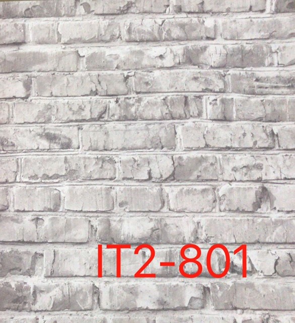 Papel Tapiz Ladrillo Blanco IT2801- 5.3mt2