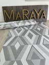 Papel tapiz geométrico gris con una variedad de tonos grises 5mt2 - FD42606