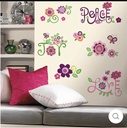 Stickers Flores Juveniles LOVE/PEACE/JOY 35 Apliques-RMK1649SCS