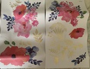Stickers de Flores y Mariposas RMK3356 SCS-17 Apliques