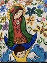 Virgen Guadalupe ceramica 20x20 cm