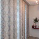 Textura diseño Rombos colores azul/gris/beige/cafe Walllife YG50403-16,20m2