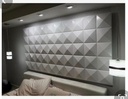 Paneles 3D para pared - PVC - 50cm X 50cm Model D023
