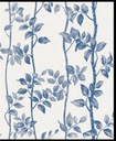Ramas hojas azul fondo blanco SG11293-5,30MT2