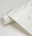 Papel Tapiz Blanco rayas horizontales Plata Walllife FO10603