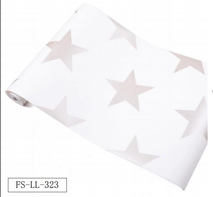 Papel Tapiz Crema Estrellas perladas Beige FS-LL-323/5,30mt2