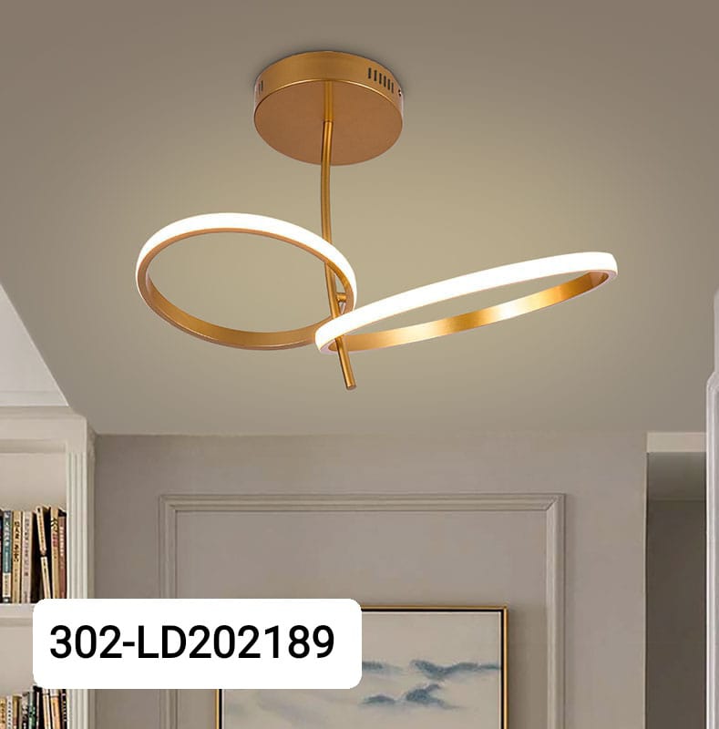 LED de circulo Minimalista dorada 302-LD202189