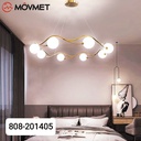 Lampara de araña moderna redonda dorado LED 808-201405 Size 60cm
