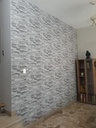 Papel tapiz  Textura fondo beige rombos Plata. 16mt2 -XD88301