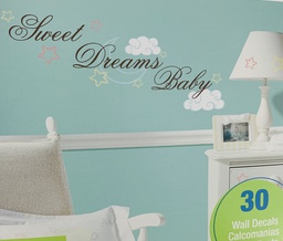 [RMK1781SCS] Stickers Sweet Dreams Baby 30 Apliques-RMK1781SCS