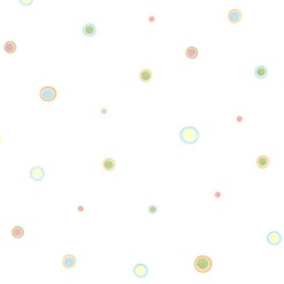 [HAS01311] Blanco con circulo celeste , Amarillo y Verde HAS01311-5,20mt2