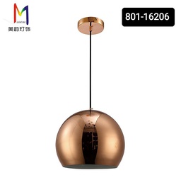 [801-16206] Lampara colgante globo  cobre 801-16206 Size 30x22